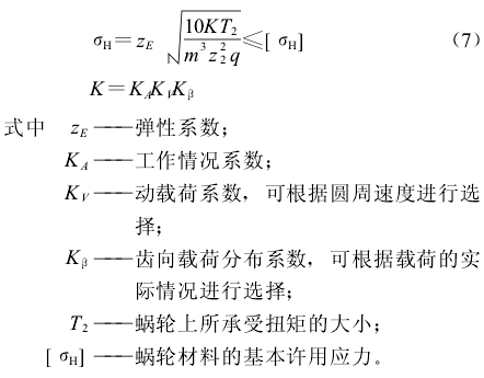 蜗轮蜗杆减速机，蜗轮蜗杆，参数